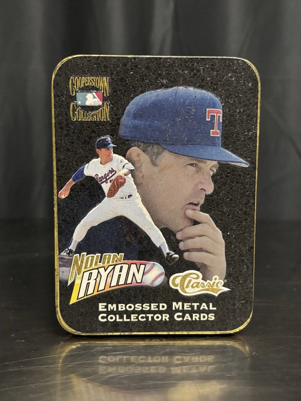 Nolan Ryan 1995 Metallic Impressions Texas Rangers 5 Card Metal Set