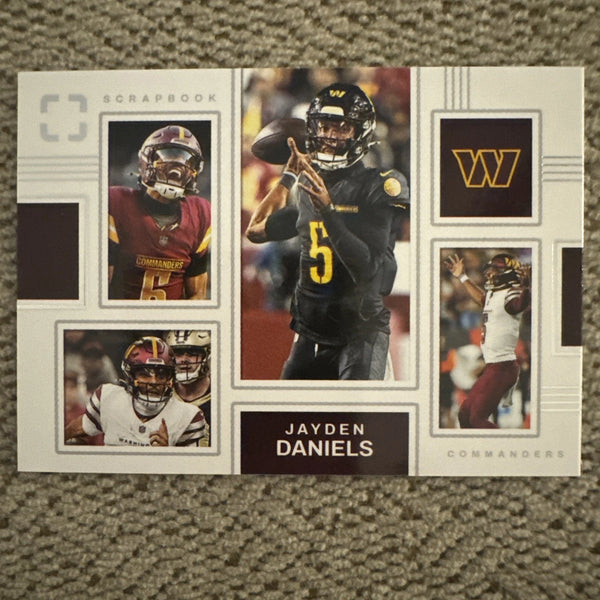 2025 Panini Photogenic Scrapbook #22 Jayden Daniels Washington Commanders