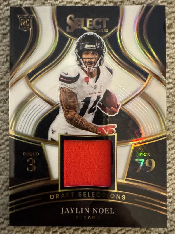 2025 Panini Select - Draft Selections Memorabilia Jaylin Noel /99 Texans