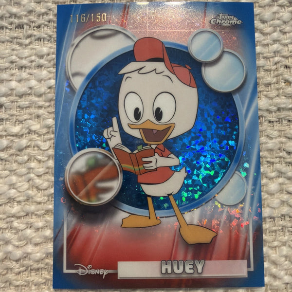 2026 Topps Chrome Disney Huey #119 Blue Mini Diamond /150
