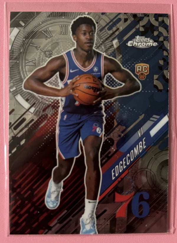 2025-26 Topps Chrome Basketball GT-18 V.J Edgecombe Go Time 76ers