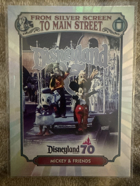 Topps Disneyland 70th Anniversary-MS-7 Mickey & Friends Parade, silver card