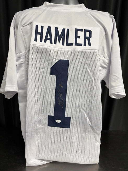 Penn State Nittany Lions KJ Hamler Signed White Jersey JSA