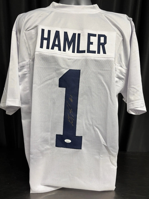 Penn State Nittany Lions KJ Hamler Signed White Jersey JSA