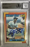 Topps 1990 Frank Thomas Chicago White Sox RC Draft Pick Auto Beckett 10 #414