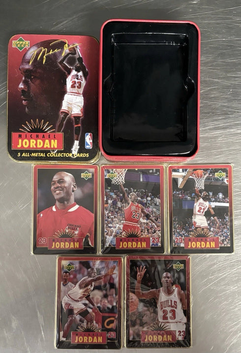 Michael Jordan 1996 Upper Deck Chicago Bulls 5 Card Metal Set