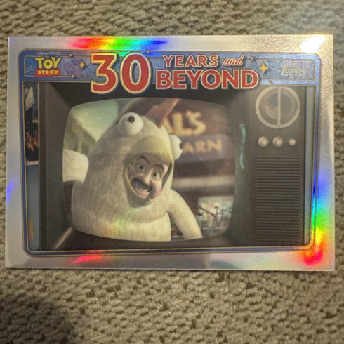 2025 Topps 30 Years Of Toy Story Beyond Hurry On Down To Al’s #30Y-19 Refractor