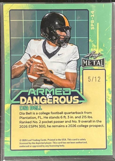 2026 Leaf Metal Dia Bell Armed & Dangerous /12 Texas