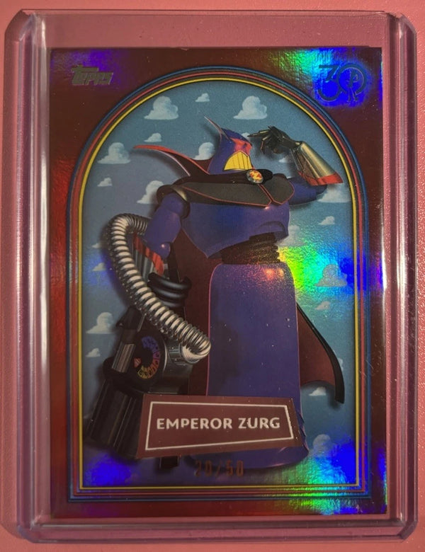 2025 Topps Disney 30 Years of Toy Story Emperor Zurg Rose Gold Foil /50