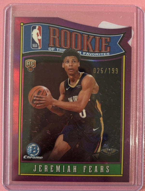 Topps Bowman 2025 Rookie Favorites Purple /199 Jeremiah Fears
