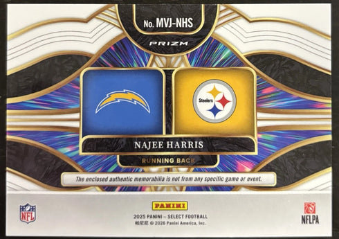 2025 Panini Select - Multiverse Najee Harris #MVJ-NHS Red Prizm (MEM) Chargers