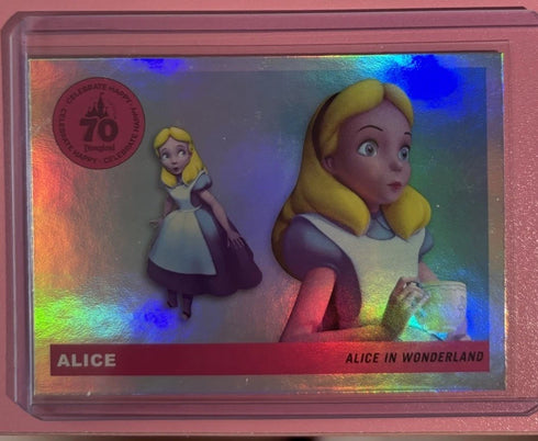 2025 Topps Disneyland 70th Rainbow Foil Icons T55-25 Alice In Wonderland
