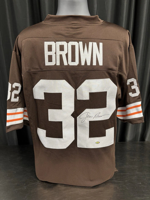 Cleveland Browns Jim Brown Signed Custom Jersey GTSM COA