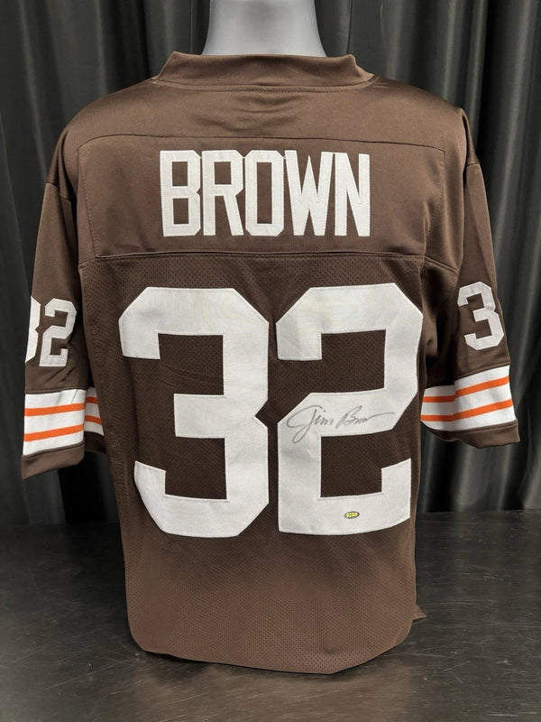 Cleveland Browns Jim Brown Signed Custom Jersey GTSM COA
