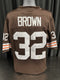 Cleveland Browns Jim Brown Signed Custom Jersey GTSM COA
