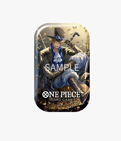 One Piece Card Game Sabo Metal Tin Box Blue Silver Multicolor