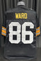 Custom Unsigned Hines Ward Black Jersey XL