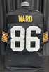 Custom Unsigned Hines Ward Black Jersey XL