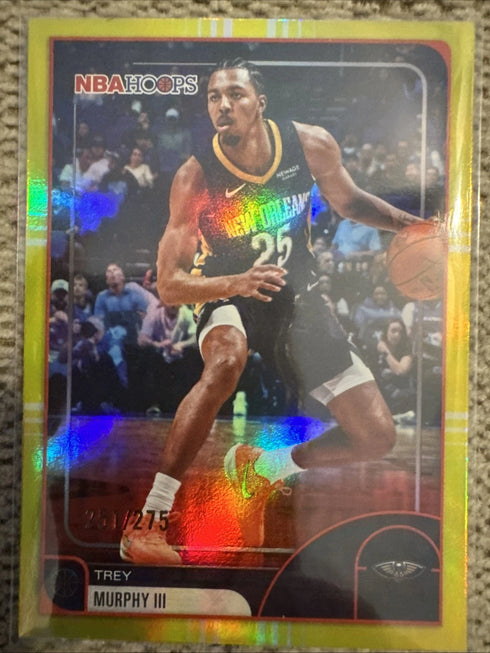 2025-26 NBA Hoops Trey Murphy III Yellow #78 /275 New Orleans Pelicans