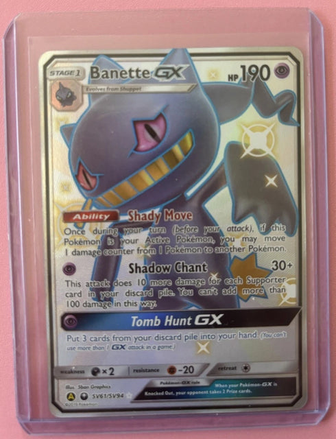 Banette GX 2019 Hidden Fates: Shiny Vault Full Art #SV61/SV94 NM