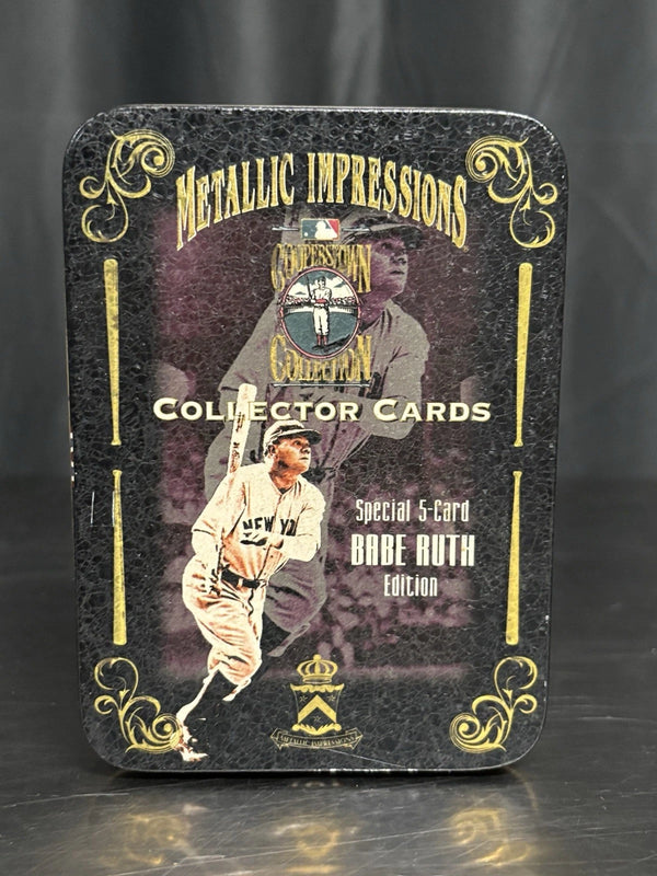 Babe Ruth 1994 Metallic Impressions New York Yankees 5 Card Metal Set