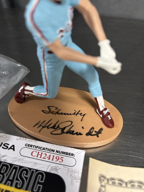 Philadelphia Phillies Mike Schmidt Signed Miniature Figurine JSA