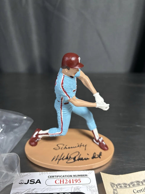 Philadelphia Phillies Mike Schmidt Signed Miniature Figurine JSA