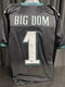 Philadelphia Eagles Big Dom DiSandro Signed Black Jersey Beckett