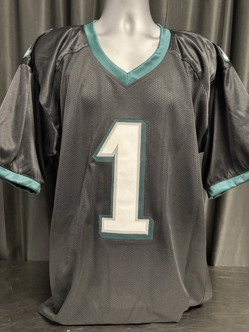 Philadelphia Eagles Big Dom DiSandro Signed Black Jersey Beckett