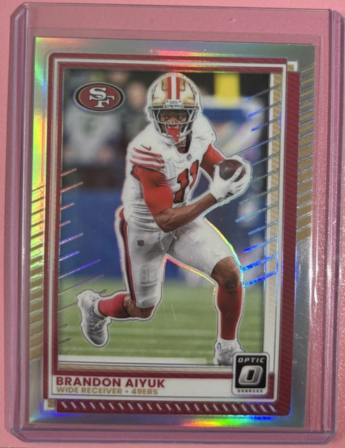 2025 Donruss Optic Brandon Aiyuk Holo Prizm San Francisco 49ers #168