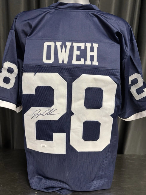 Penn State Nittany Lions Odafe Oweh Signed Blue Jersey JSA