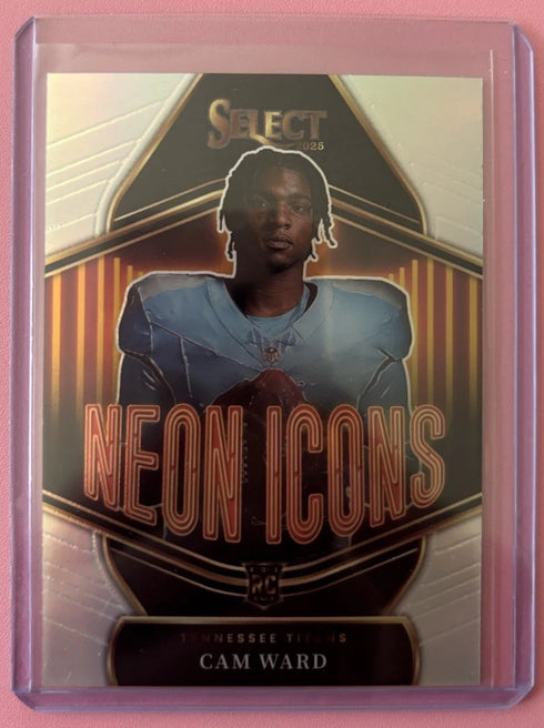 Panini Select Neon Icons Cam Ward #25 Tennessee Titans Rookie Insert Football