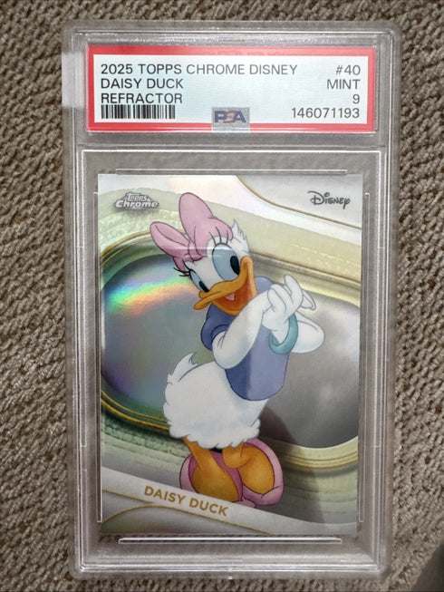 2025 Topps Chrome Disney Daisy Duck #40 PSA 9