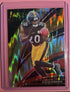 2025 PANINI SELECT KALEB JOHNSON RC SHOCK WAVE PRIZM #252 PITTSBURGH STEELERS