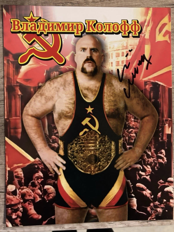 Vladimir Koloff Autographed Photo Wrestling 8x10