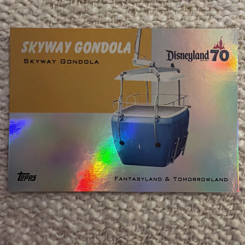 2025 Topps Disneyland 70th Rainbow Foil Icons T54-21 Skyway Gondola