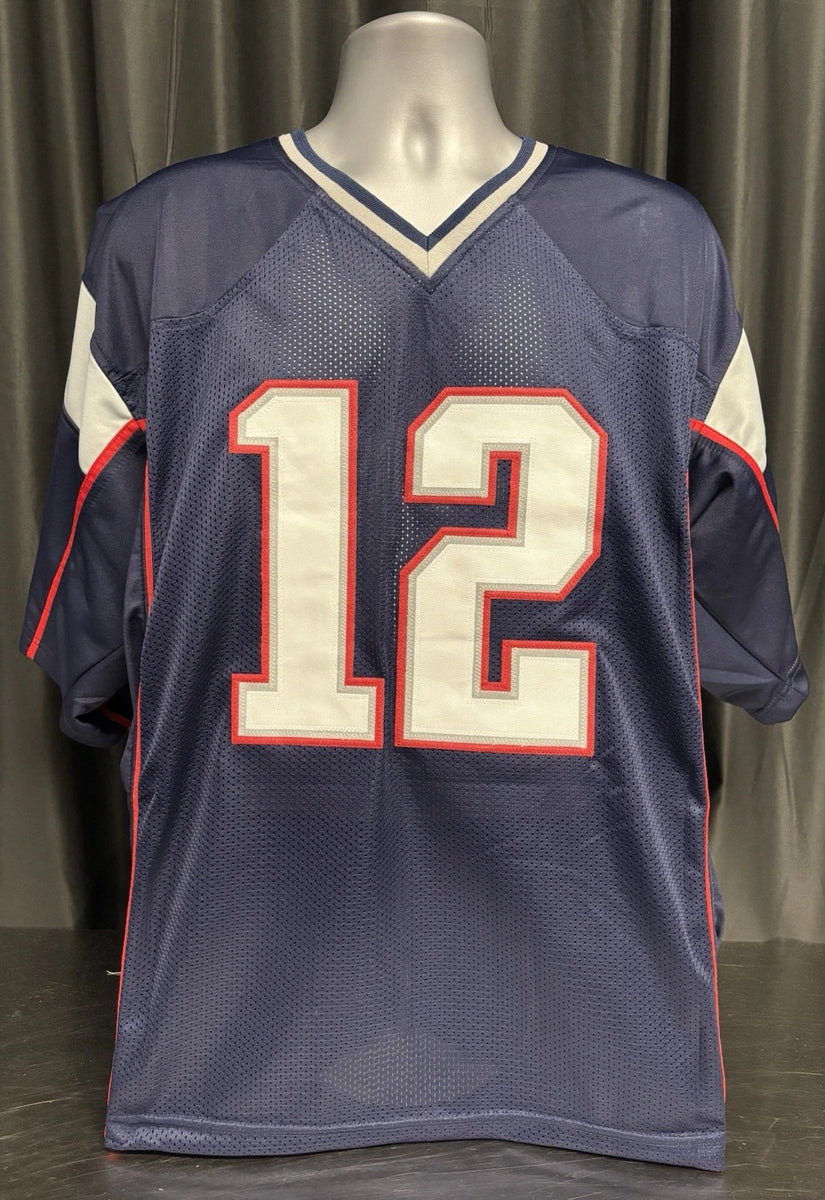 Share Custom Unsigned Tom Brady Blue Jersey XL Dazzle Sports Marketing Share Custom Unsigned Tom Brady Blue Jersey XL Dazzle Sports Marketing