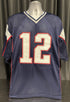 Share Custom Unsigned Tom Brady Blue Jersey XL