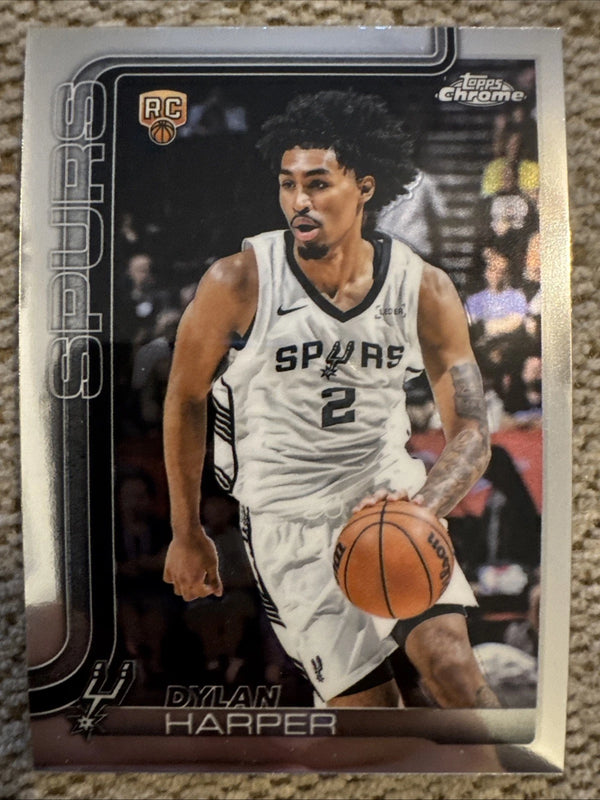 Dylan Harper 2025-26 Topps Chrome Basketball Rookie Spurs RC #252