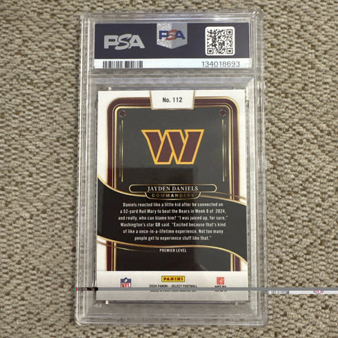 2024 Panini Select - Premier Level Jayden Daniels #112 (RC) PSA 10