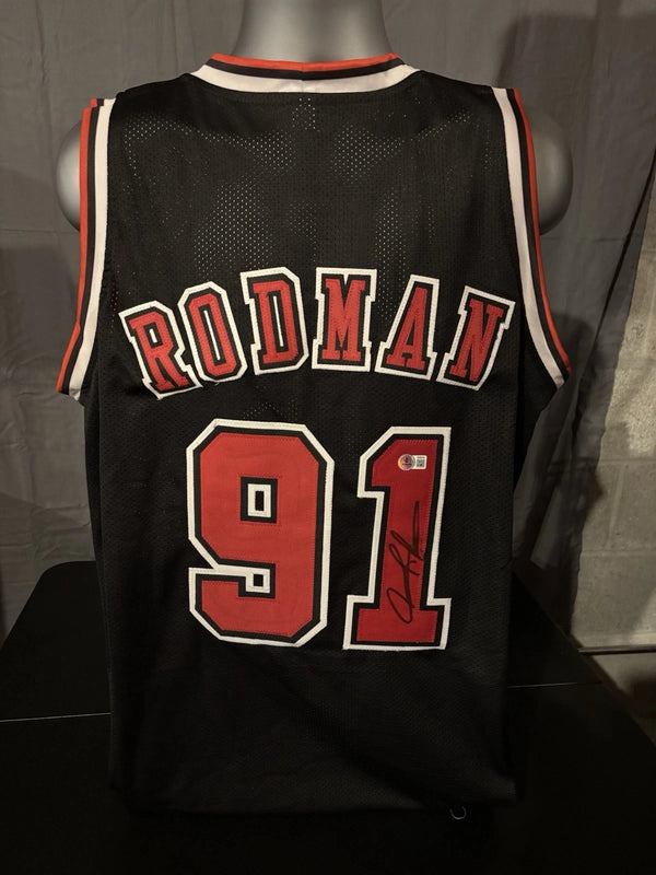 Chicago Bulls Dennis Rodman Signed Jersey Beckett COA