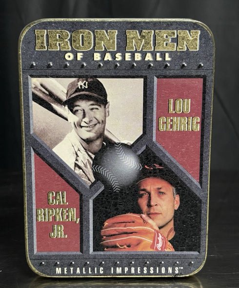 Lou Gehrig Cal Ripken Jr 1996 Metallic Impressions 5 Card Metal Set