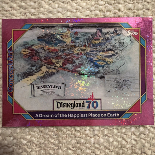 Topps 70th Anniversary Pink Foil A Dream Of The Happiest Place On Earth