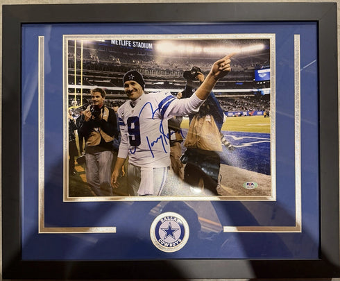 Dallas Cowboys Tony Romo Signed 11x14 Photo With PSA COA