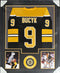 Boston Bruins Johnny Bucyk Signed Framed Black Jersey HOF 1981 With JSA