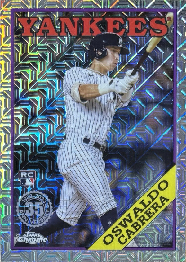 2023 Topps Chrome Oswaldo Cabrera New York Yankees Rookie Mojo #T88C-61