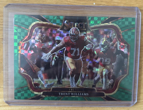 2025 Panini Select #418 Trent Williams Field Level Green /5