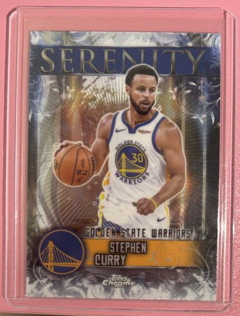 2025 Topps Chrome Stephen Curry Serenity Insert #SY-3 Golden State Warriors