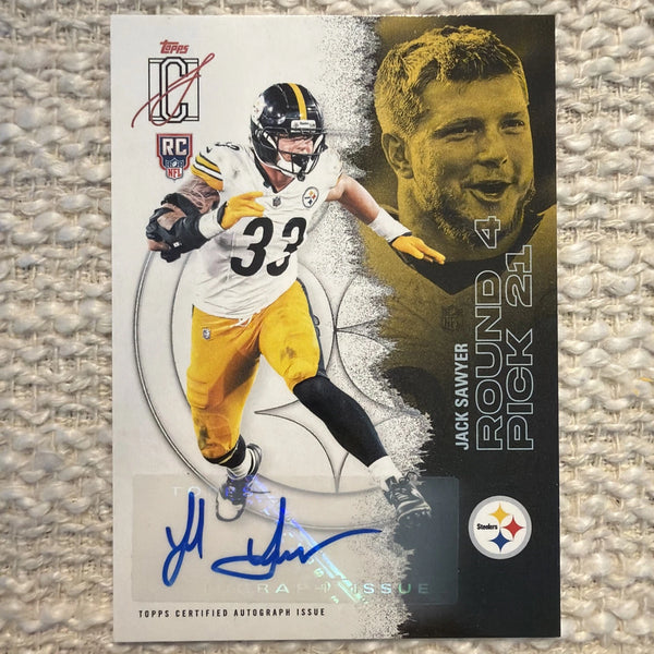 Topps 2025 Signature Class Jack Sawyer Steelers Rookie Auto