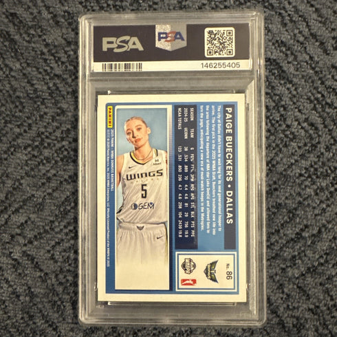 2025 Panini Donruss WNBA - Rated Rookie Paige Bueckers #86 (RC) PSA10